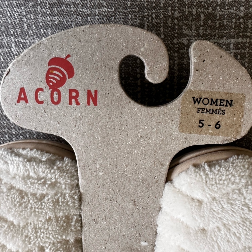 Acorn Women’s Spa Support Non Slip Slippers size 5-6 Arch Support Footbed - Picture 8 of 12